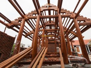 Công trình nhà rường 100% chất liệu gỗ tự nhiên