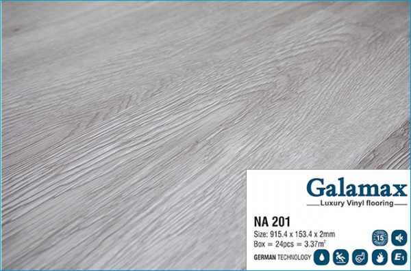Sàn nhựa Galamax Luxury Vinyl 2mm NA 201 - Bề mặt