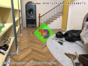 Sàn gỗ sồi xương cá