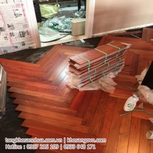 Sàn gỗ Giáng Hương xương cá