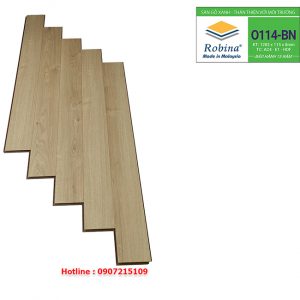 Sàn gỗ Robina 8mm bản nhỏ O114-BN