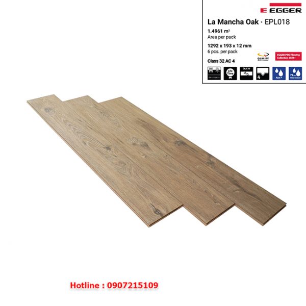 Sàn gỗ Egger Pro Aqua EPL018 12mm