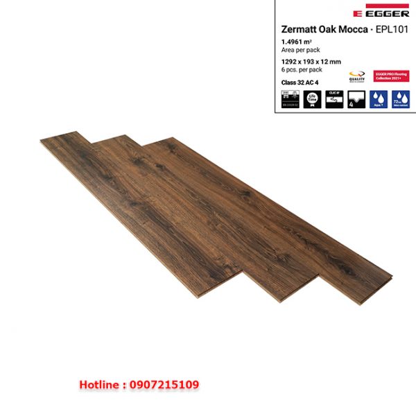 Sàn gỗ Egger Pro Aqua EPL101 12mm