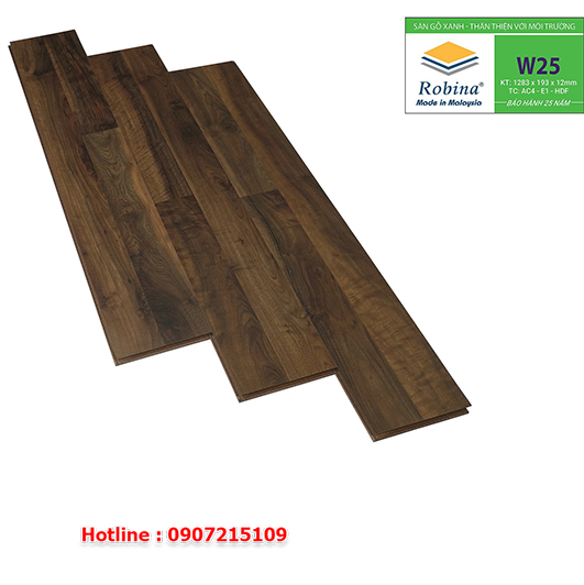 Sàn gỗ Robina 12mm bản lớn W25