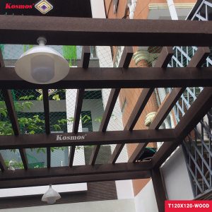 Trụ Pergola gỗ nhựa T120X120