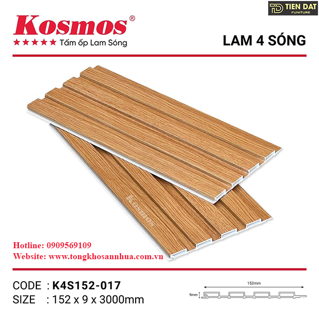 tấm ốp nhựa Kosmos K4S152-017 tấm ốp nhựa Kosmos K4S152-017