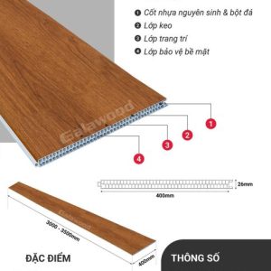 Vách ngăn 3.5m trắng vân giấy VN-916X3M5