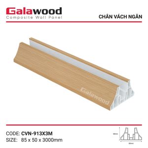 Chân vách ngăn 3m vàng sồi đậm CVN-913X3M