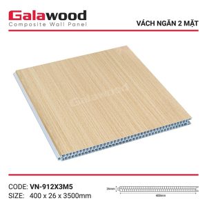 Vách ngăn 3.5m vàng sồi nhạt VN-912X3M5 Galawood