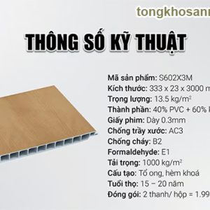 Sàn nhựa chịu lực vàng sồi đậm vân gỗ S602X3M