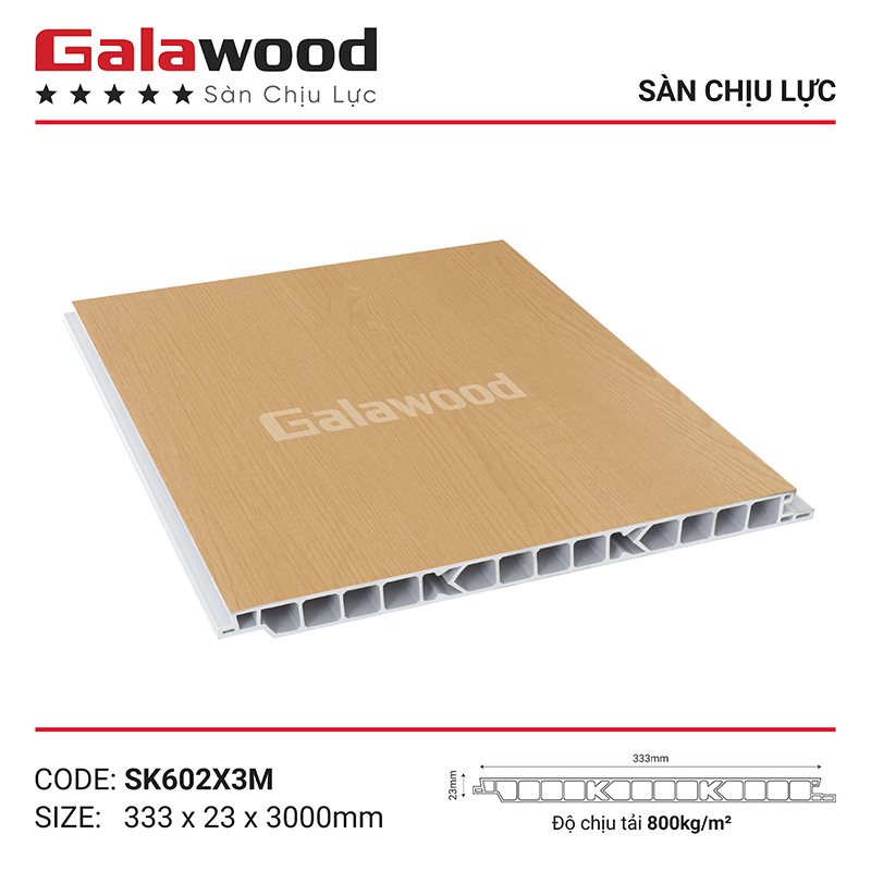 Sàn nhựa chịu lực Galawood chuyên lót sàn gác lửng